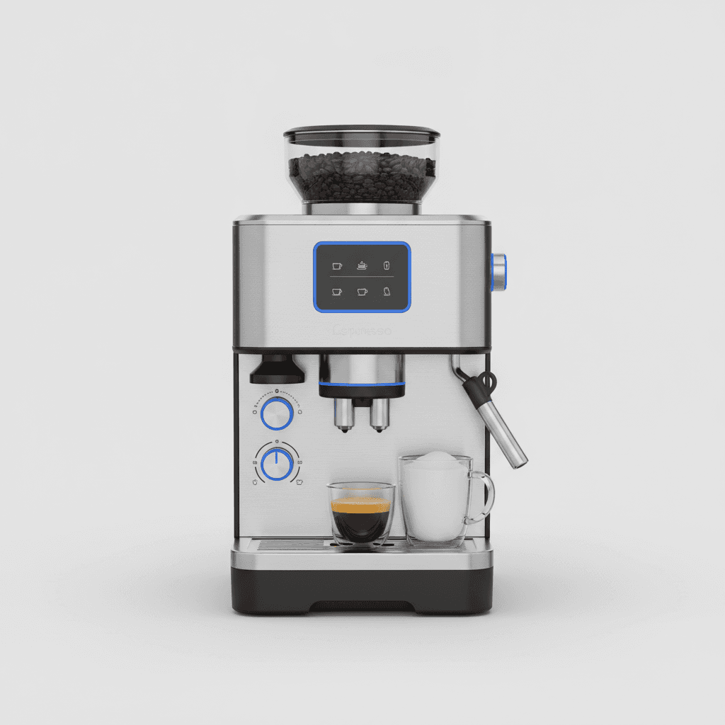 Machine à Café Grain — Broyeur Céramique Intégré